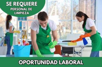 Trabaja como Auxiliar de Limpieza ¡ Aplica Ya!