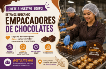Oportunidad Laboral para Empacadores de Chocolates
