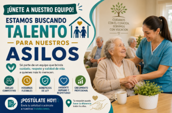 Asilos Buscan Personal para Atención y Cuidado de Adultos Mayores